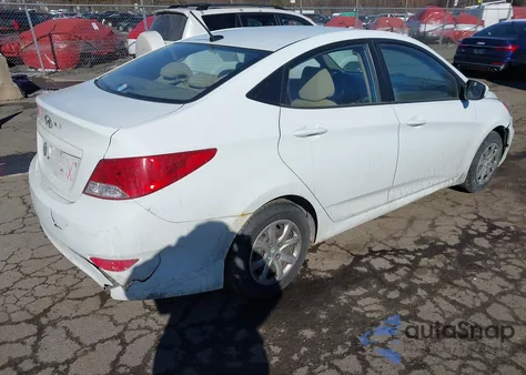 2013 Hyundai Accent Gls from USA, damaged, VIN KMHCT4AE8DU400050